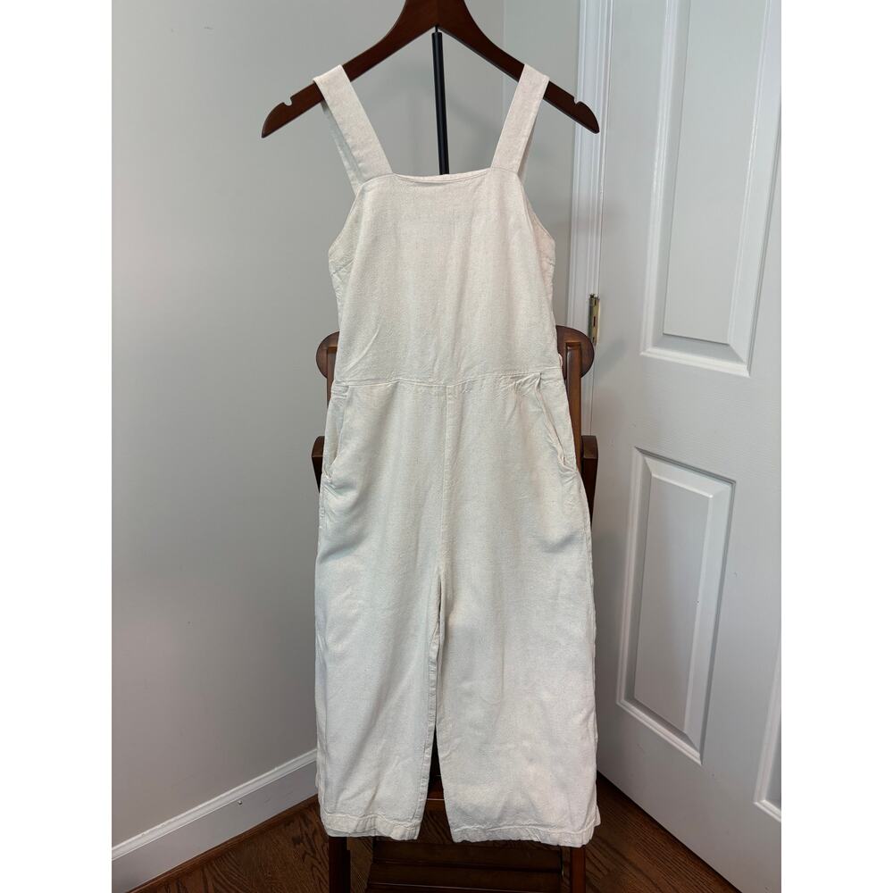 Monteau White Linen Romper